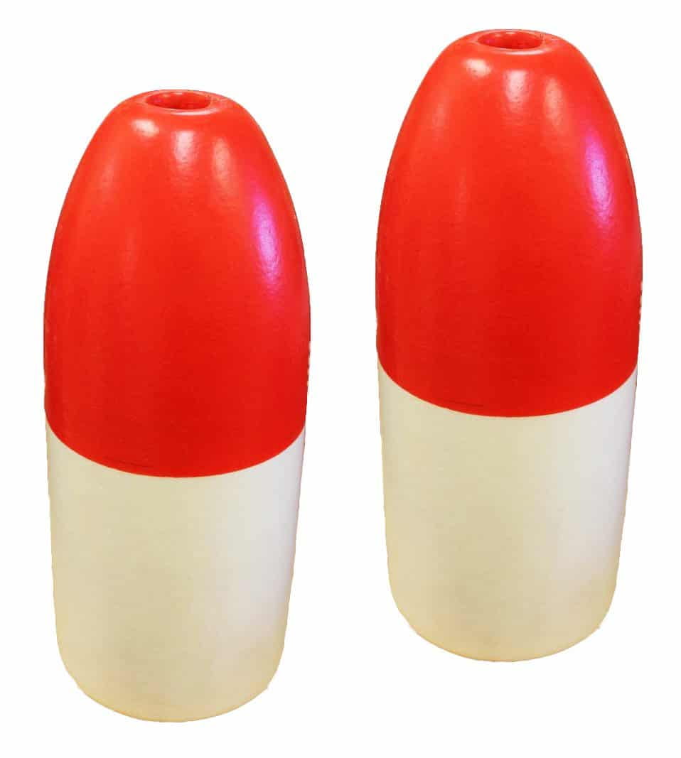 Kufa Sports Crab Trap Float 2 Pack Red White ø5 X 11 Inch F11rwx2