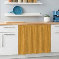 thumbnail image 5 of Ginger Yellow Under Sink Curtain for Closet, Privacy Short Cabinet Curtains, Modern Simple Solid Color Pattern Self Adhesive RV/Open Cabinet Skirt Adds Bathroom Storage 11"x13", 5 of 8