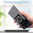 thumbnail image 3 of Grofry Portable Sticky USB Type-C Qi Wireless Charging Receiver Black for Micro USB-A, 3 of 6