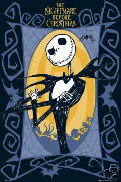 #130553 36x24in Summer Fear Fest Poster Print The Nightmare Before Christmas