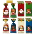 thumbnail image 2 of Bolsas de regalo de Papá Noel para Navidad, suministros de embalaje de galletas, 25/50 piezas, 2023, 2 of 4
