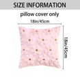 thumbnail image 6 of REGALWOVEN Throw Pillow Covers Set of 2 Daisy Flower Farmhouse Soft Throw Pillows for Sofa Holliday Home Decor Pink 18" x 18", 6 of 6
