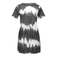 thumbnail image 3 of Babysbule Womens DressesFashion Womens Tie-Dye Short Sleeve O Neck Pockets Loose Comfy Casual Dress, 3 of 5