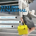 thumbnail image 6 of Mziart Insulated Lunch Bag for Women Men, Aesthetic Lunch Box Containers Cute Lunch Tote Reusable Thermal Bento Cooler Bag for Work Office Picnic Travel (Yellow), 6 of 7