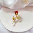 Drop Enamel Rose Brooch Brooch Corsage Temperament Exquisite Pin
