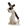 thumbnail image 4 of Figura de cristiana, estatua de Jesús de media cara, estatua de Jesús, cruces sagradas para estante, adorno de mesa para el hogar, decoración, 4 of 9