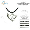 thumbnail image 6 of Manta Ray Necklace Pewter Pendant- Manta Ray Gift for Women and Men, Stingray Necklace, Gifts for Divers, Sea Life Jewelry for Divers, Stingray Charm, 6 of 11