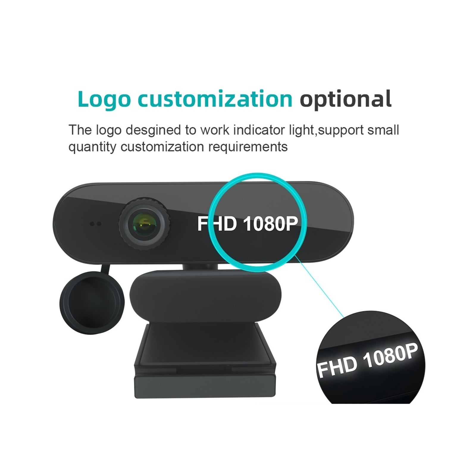 1080P USB Webcam Wide Angle Noise Reduction For PC Laptop Video Conference Online Study Live Boardcast Webcam Camera ,HD Video