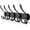 Black, variant on Coat Rack Wall Mounted,3 Tri Stainless Steel Coat Hook for Coat Hat Robes Towel in Mudroom Entryway (Black, 1 Pack 3 Hook)