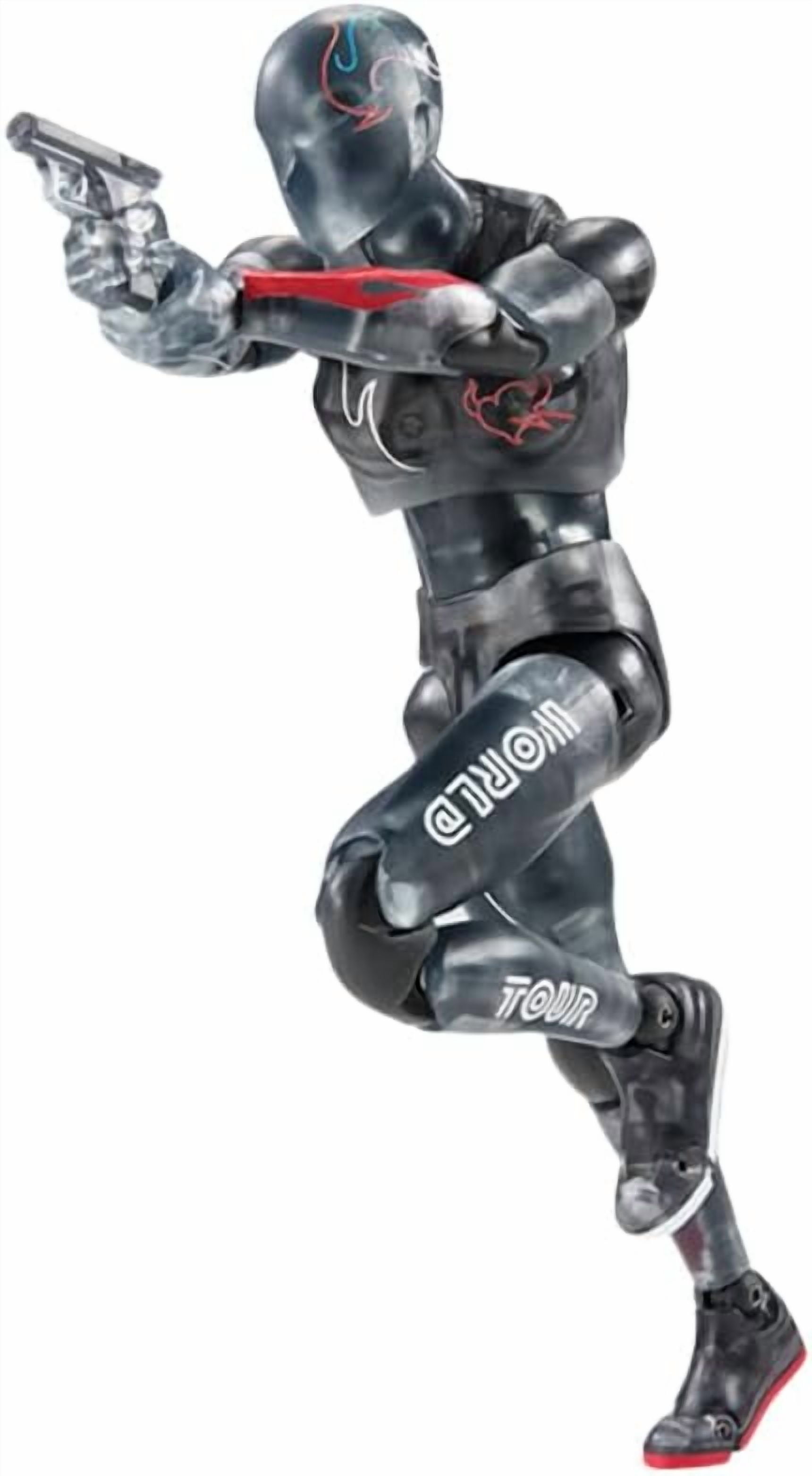 Physical Body Figure, Black Transparent Physical Body Action Figures 15cm/5.9inch PVC Character Cosplay Model Handicrafts for Anime Fans Gift (a)