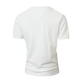 thumbnail image 3 of Men's Slim Fit Crew Neck Short Sleeve T-Shirt Compression Basic Top for Layering & Daily Wear Men's Undershirts,White,XL, 3 of 3