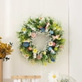 thumbnail image 4 of Kokovifyves Easter Wreath Spring Summer Wreath for Front Door Easter Wreath Decorations Cute Rabbits Simulated Flowers Outdoor Home Door Hanging Decorations Props, 4 of 8