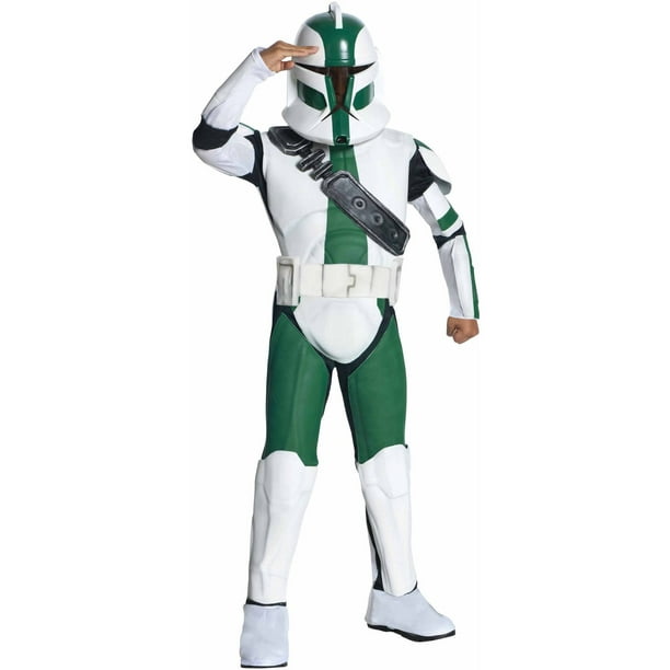 Classificeren Afrikaanse Regeren Star Wars The Clone Wars Clone Trooper Commander Gree Child Halloween  Costume - Walmart.com