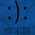 thumbnail image 2 of You Decide Happy Sad Emoticon Cute Zip Up Hoodie Men's Women's Brisco Brands S, 2 of 6