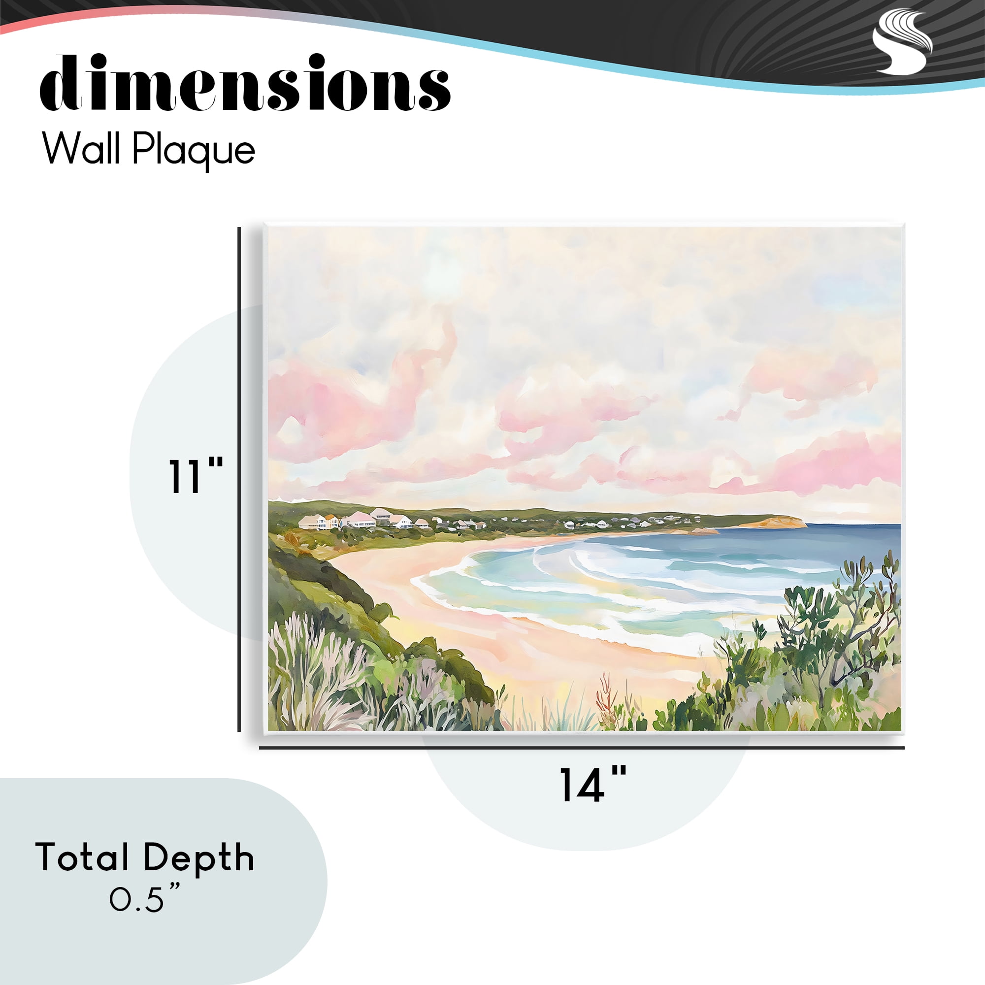 Stupell Industries Serene Sunset Beach Panorama Wall Plaque Art, design by The Prints Vibe