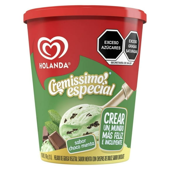 Helado Holanda Cremissimo especial sabor choco menta 1 l