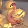 thumbnail image 2 of Guirnalda de luces rosadas con flores, funciona con pilas, 10LED, guirnalda de luces para boda, fiesta en casa, decoraciones interiores y exteriores, 2 of 6