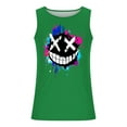 thumbnail image 4 of hlysgo Sleeveless T Shirts for Men Funny Graphic Tank Tops Summer Beach Vacation Sleeveless Shirts Running Workout Tank Tops Green,Size L, 4 of 5