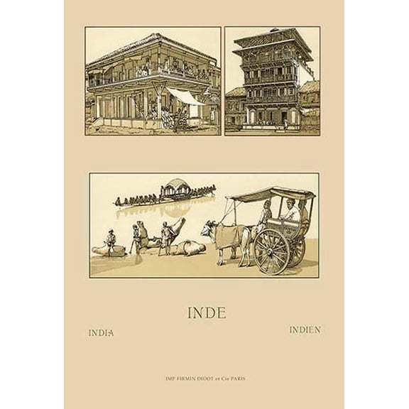 People and Places of India #2-Fine Art Canvas Print (20" x 30")