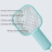 Fly Swatter, Electric Rechargeable Mosquito Racket Bug Zapper, USB Powered Handheld Insect Killer with Safety Mesh Grid, Portable Indoor Outdoor Pest Control Tool A