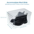 thumbnail image 4 of Mainstays Clear Glossy Plastic Extra Tall Closet Storage Shoe Organizer Shoe Box with Lid for Shoe Storage, 4 of 8