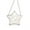 Transparent color, variant on Star Shaped PVC Evening Clutch Purse Shoulder Crossbody Bag For Women Prom Event