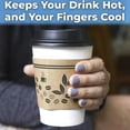 thumbnail image 6 of Avant Grub 12 oz. White Disposable Coffee Cup Set with Sleeves, Stirrer, Lids 50Pk., 6 of 7