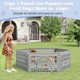 thumbnail image 2 of Six Panel Dog Playpen With Door For Medium To Large Dogs, Indoor Dog Playpen, 67x 67x 24 Inch Folding Portable Outdoor Pet Playpen, 2 of 6