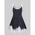 thumbnail image 2 of Vestido Talla Extra Borde Cruzado Estampado Rosegal  Vestidos casuales de talla grande, 2 of 5