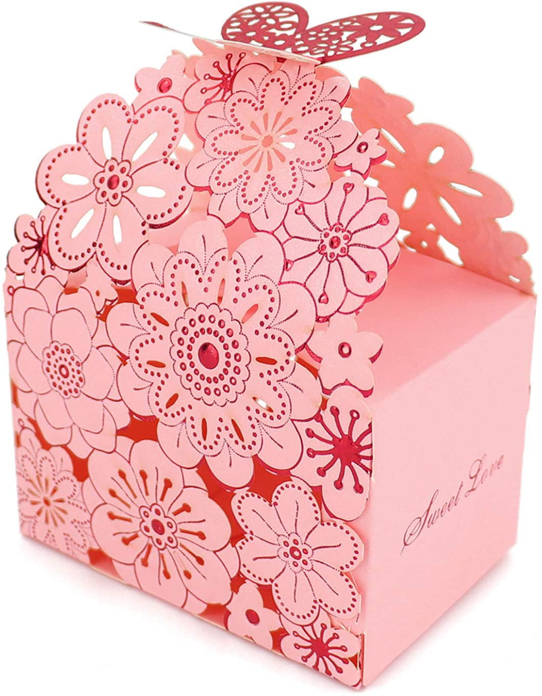 50pcs Chic Hollow Wedding Candy Boxes Gifts Wonderful Wedding Decoration 