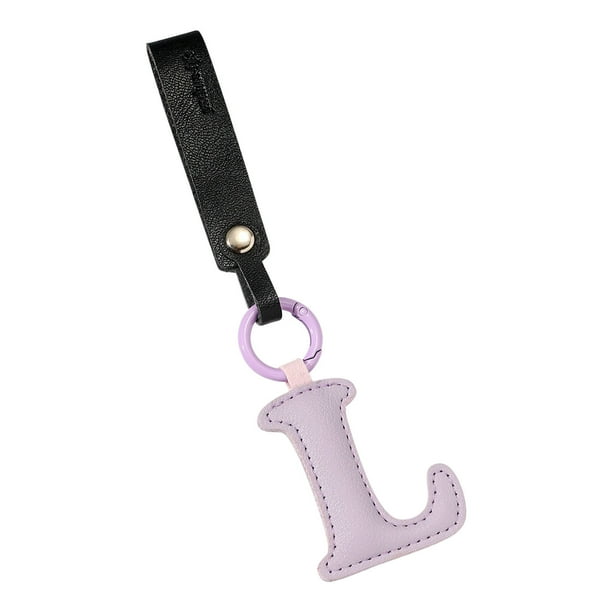 Accesorios para Coches Lindos Nuevo Cuero Carta Inglesa Llavero Colgante Bolsa de Llavero para Coches Accesorios para Coches Colgantes