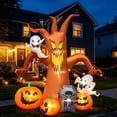 thumbnail image 4 of Coolmade 8ft Halloween Inflatables Decorations Inflatable Dead Tree Outdoor Decorations with LED Lights Built-in Blow Up Yard Decoration Pumpkin Ghost for Halloween Outdoor, 4 of 7