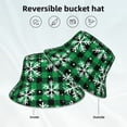 thumbnail image 2 of Fuzoiu Christmas Pattern At Buffalo Plaid Print Reflective Bucket Hat,Outdoor Hat for Men and Women,Bucket Hat for Travel Fishing Hunting Summer Camp, 2 of 6