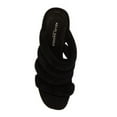 thumbnail image 3 of Kelsi Dagger Mell Black Leather Mule Slip On Wrapped Heeled Open Toe Sandals (Black, 5.5), 3 of 4