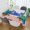 thumbnail image 2 of Yayeee Tablecloths 54" x 54" Rectangle Wrinkle Resistant Party Table Cover, Green Seaside, 2 of 8