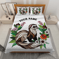 thumbnail image 2 of Lotusprinthandmade Personalized Ferret Lovers Quilt Bedding Set (White Binding) 5 Sizes (Made in Vietnam) (80x90), Cute Ferret Quilt Bedding Set, ferret pattern quilt, 2 of 5
