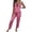 Pink, variant on Womens Pajama Sets Trendy Sleeveless Spaghetti Strap Long Pant Sleepwear