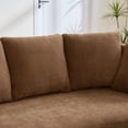 thumbnail image 3 of CKEASEAN 73.8" Cozy 2-Seater Curved Cloud Couch with Cushion & Wood Frame, Modern Plush Chenille Curved Loveseat Sofa, Comfy Deep Seat Sofa for Living Room, Apartment, Small Spaces, 3 of 12