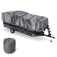 thumbnail image 1 of Pyle PCVHP661 Armor Shield Universal Waterproof 21 to 24 Foot Pontoon Boat Cover, 1 of 6