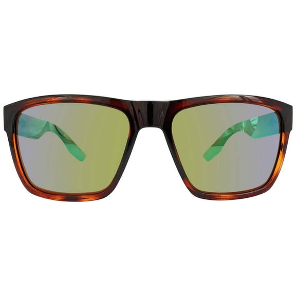 Costa Del Mar Paunch XL Green Mirror Polarized Glass 580G Square Men's Sunglasses 6S9050 905006 59