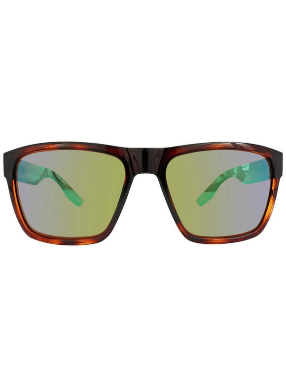 Costa Del Mar Paunch XL Green Mirror Polarized Glass 580G Square Men's Sunglasses 6S9050 905006 59