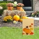 thumbnail image 4 of Bandera de jardín de bienvenida otoñal | Diseño de calabaza vertical de doble cara para patio y decoración de Acción de Gracias | Bandera navideña para exteriores para juegos de otoño y decoraciones, 4 of 6