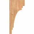 thumbnail image 3 of 3 1/2"W x 10"D x 22"H Pescadero Smooth Corbel, Western Red Cedar, 3 of 9