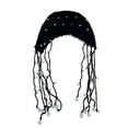 thumbnail image 5 of Women Hat Solid Color Faux Pearl Design Super Soft Breathable Wear Resistant Women Spring Autumn Knitted Hat Beanie Cap Decor for Daily Wear, 5 of 8