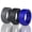 Black, Blue, Gray, variant on Men's 4Love Silicone Rings. Soft, Comfortable & Durable Wedding Bands. US Design Patent - 3 pack