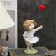 thumbnail image 5 of Girl Holding Balloon Ornament, Peace, Anti-War and Love Ornament,A, 5 of 5