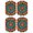 Mandala Art, variant on 2 Pcs Funny Kitchen Towels,Leopard Print Pattern Microfiber Dish Towels,Kitchen Tea Towels,Kitchen Towel Set (18" X 26")