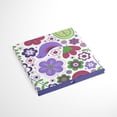 thumbnail image 3 of Bacati - Botanical Purple Cotton Percale Fabric covered Storage, Small Box, 10 L x 10 W x 10 H inches, 3 of 6