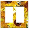 thumbnail image 1 of Art Plates - Van Gogh: Sunflowers - Two Gang Rocker / Decora / GFCI / Switch Plate Cover - Double Gang Wall Plate, 1 of 4