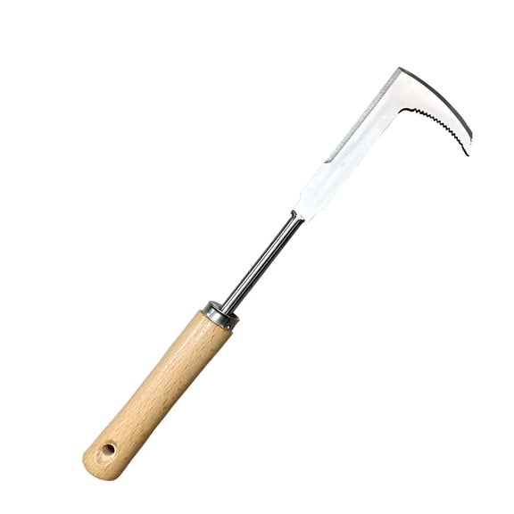 ACDANC Stainless Steel Manual Lawn Mower L-Shaped Weeding Sickle For Lawn Patio Crevice Garden Weeding Crack Weeder Tool edger tool,garden pavers,weed hand remover picker pavers crevice grass tool